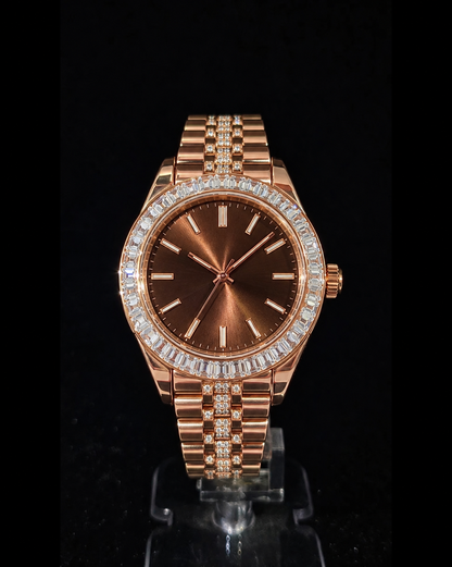 Classic Round Moissanite Watch – 04_baguette-rose-chocolate_image-1.png
