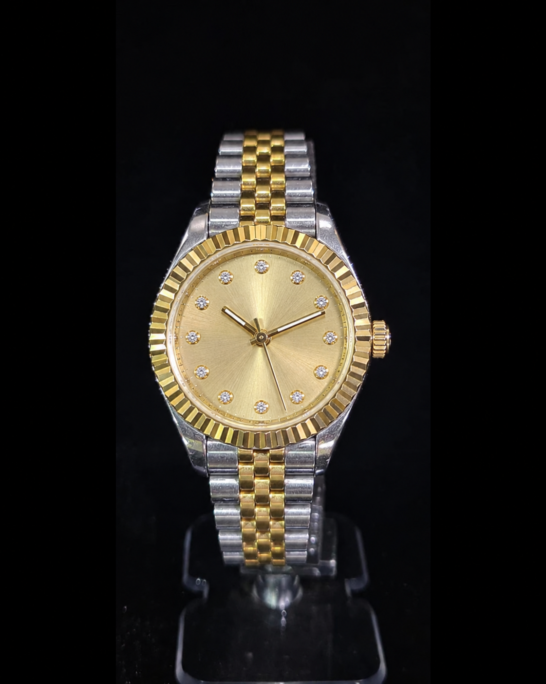 Classic Round Moissanite Watch – 10_petite-two-tone-champagne_image-1.png